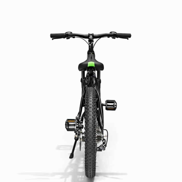 Bicicletă Caraiman, roți 20 inch, cadru oțel, frâne pe disc, negru cu verde [7]