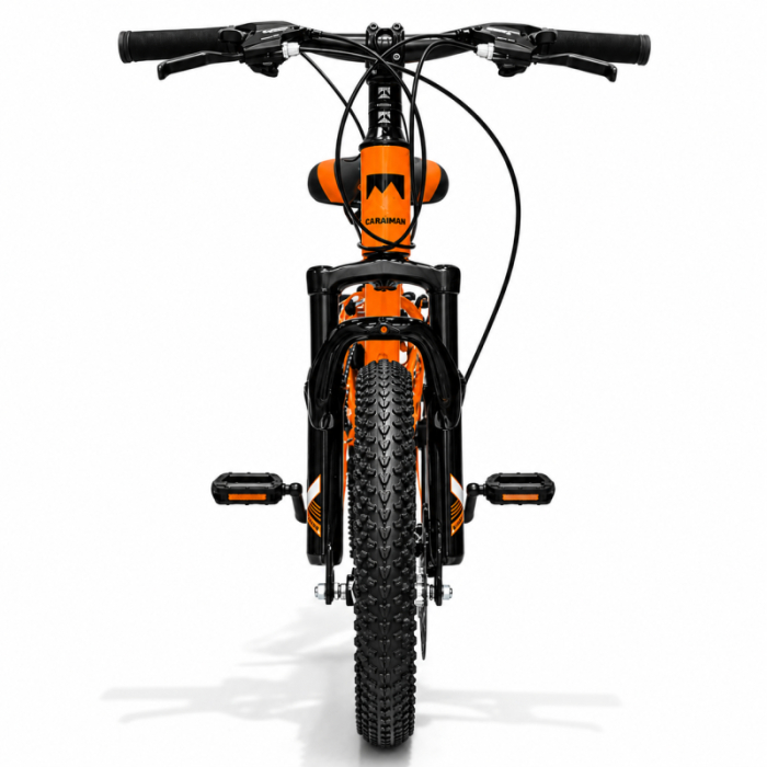 Bicicletă Caraiman, roți 20 inch, cadru oțel, frâne pe disc, portocaliu [2]