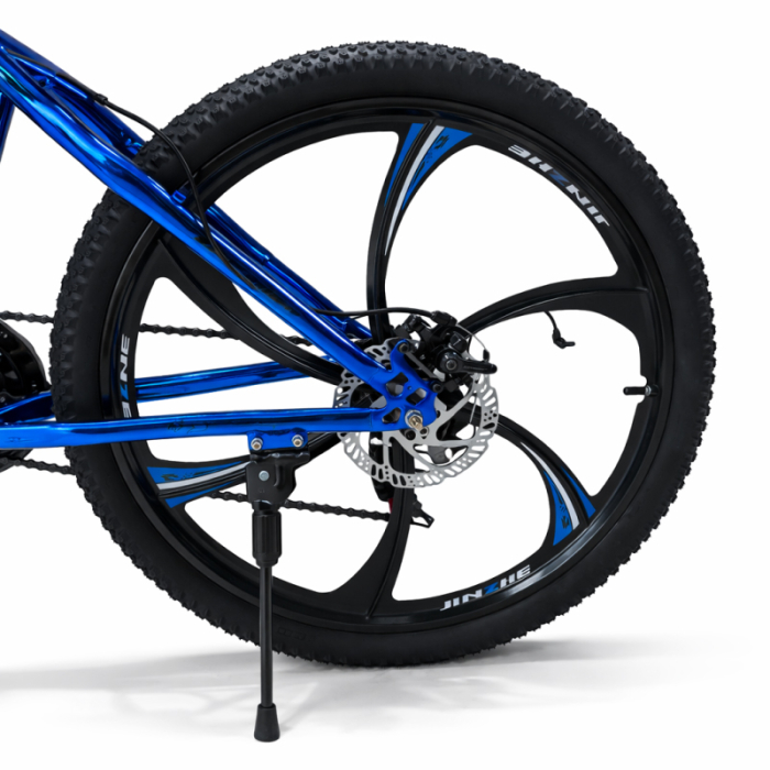 Bicicletă Caraiman, roți 26 inch, cadru oțel, frâne pe disc, bleumarin, BC125 [4]