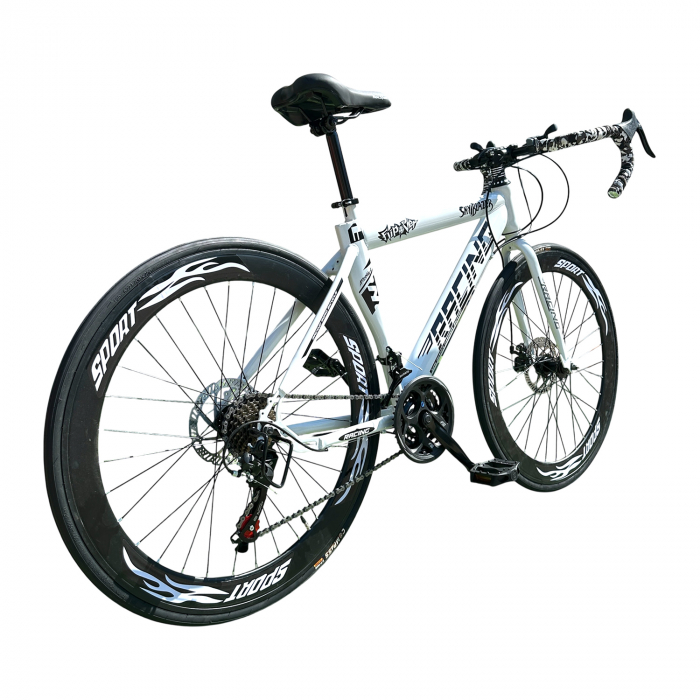 Bicicletă Cursieră New Speed Racing, roți 700C 28 inch, 21 viteze, cadru oțel, frâne pe disc, NS73 [3]