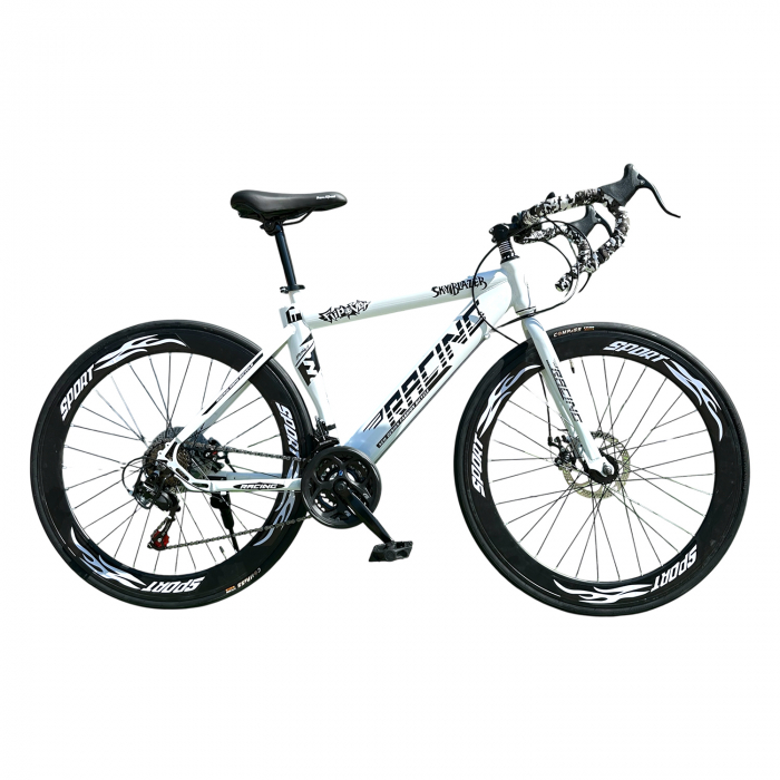 Bicicletă Cursieră New Speed Racing, roți 700C 28 inch, 21 viteze, cadru oțel, frâne pe disc, NS73 [2]