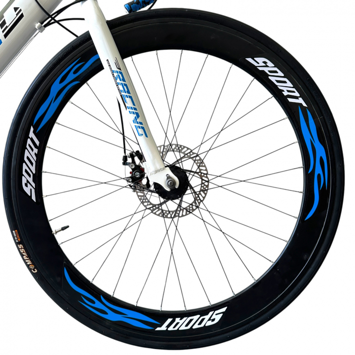 Bicicletă Cursieră New Speed Racing, roți 700C 28 inch, 21 viteze, cadru oțel, frâne pe disc, NS74 [4]
