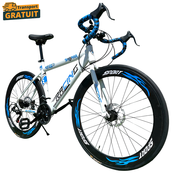 Bicicletă Cursieră New Speed Racing, roți 700C 28 inch, 21 viteze, cadru oțel, frâne pe disc, NS74 [1]
