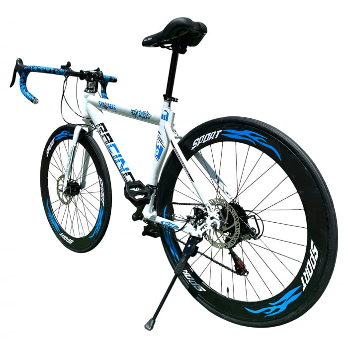 Bicicletă Cursieră New Speed Racing, roți 700C 28 inch, 21 viteze, cadru oțel, frâne pe disc, NS74 [6]