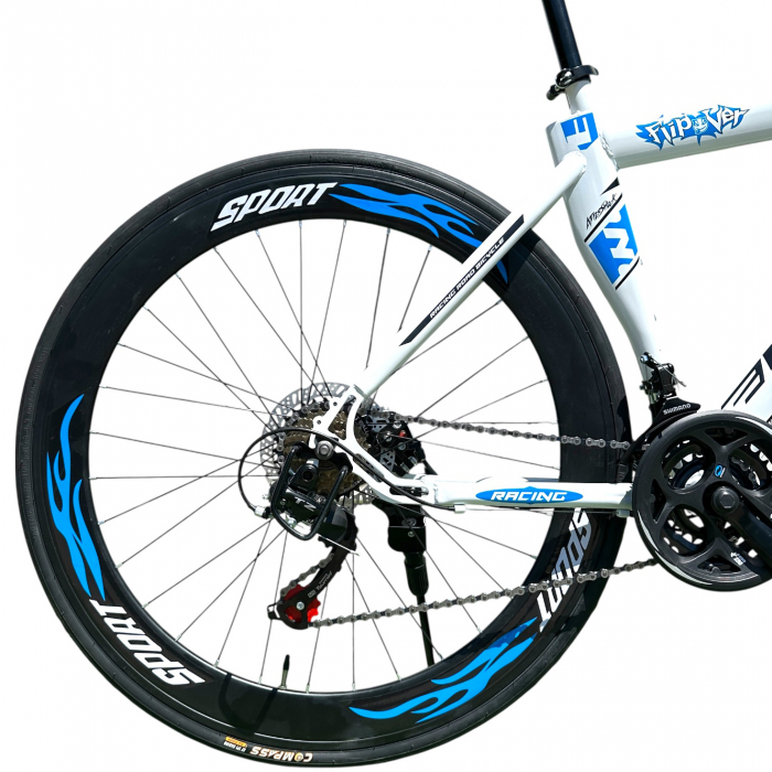 Bicicletă Cursieră New Speed Racing, roți 700C 28 inch, 21 viteze, cadru oțel, frâne pe disc, NS74 [5]