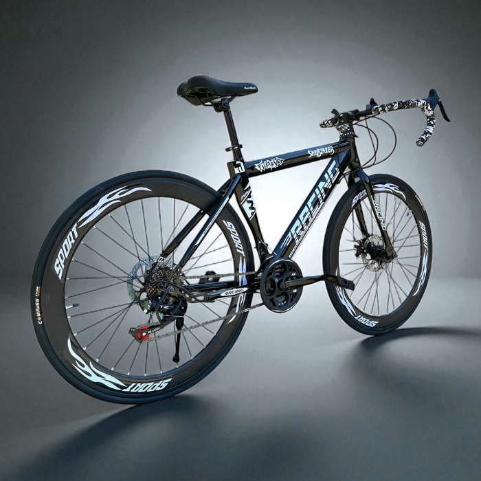 Bicicletă Cursieră New Speed Racing, roți 700C 28 inch, 21 viteze, cadru oțel, frâne pe disc, NS75 [10]
