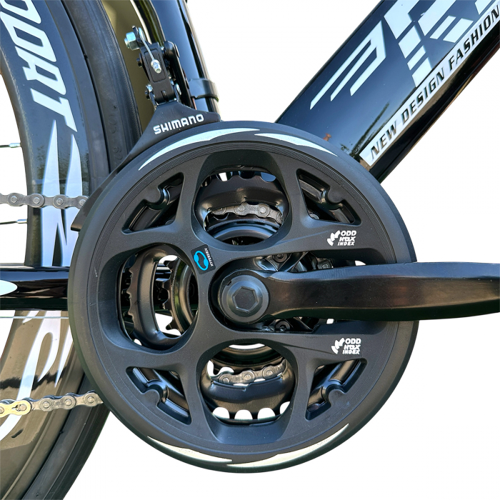 Bicicletă Cursieră New Speed Racing, roți 700C 28 inch, 21 viteze, cadru oțel, frâne pe disc, NS75 [6]