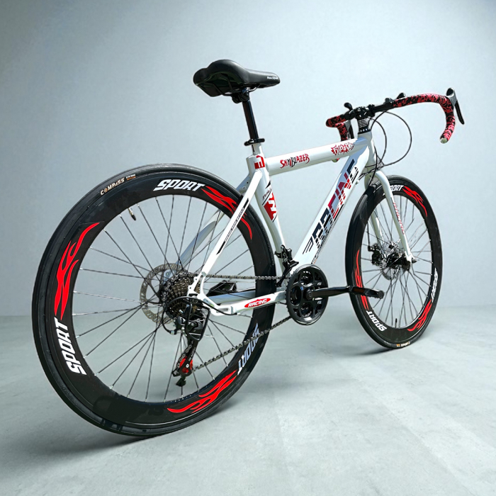 Bicicletă Cursieră New Speed Racing, roți 700C 28 inch, 21 viteze, cadru oțel, frâne pe disc, NS76 [10]