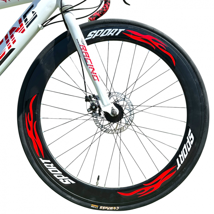 Bicicletă Cursieră New Speed Racing, roți 700C 28 inch, 21 viteze, cadru oțel, frâne pe disc, NS76 [4]