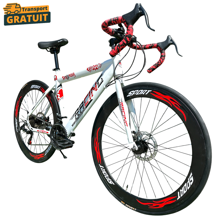 Bicicletă Cursieră New Speed Racing, roți 700C 28 inch, 21 viteze, cadru oțel, frâne pe disc, NS76 [1]
