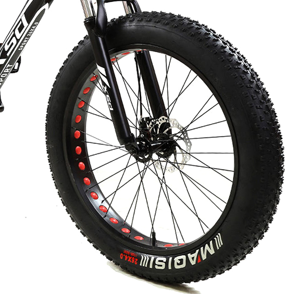 Bicicletă FatBike New Speed, roți 26 inch, 21 viteze, cadru oțel, frâne pe disc, NS77 [4]