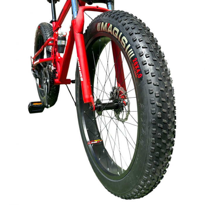 Bicicletă FatBike New Speed, roți 26 inch, 21 viteze, cadru oțel, frâne pe disc, NS79 [7]