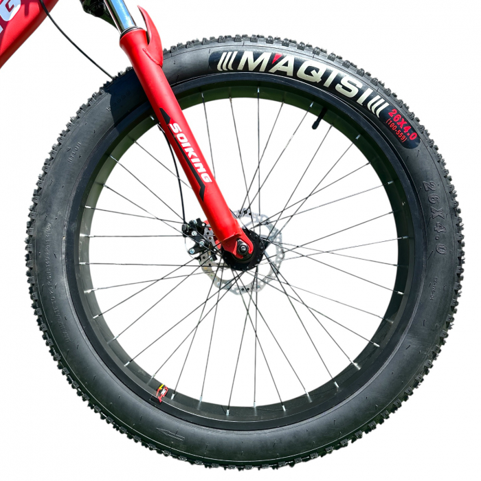 Bicicletă FatBike New Speed, roți 26 inch, 21 viteze, cadru oțel, frâne pe disc, NS79 [4]