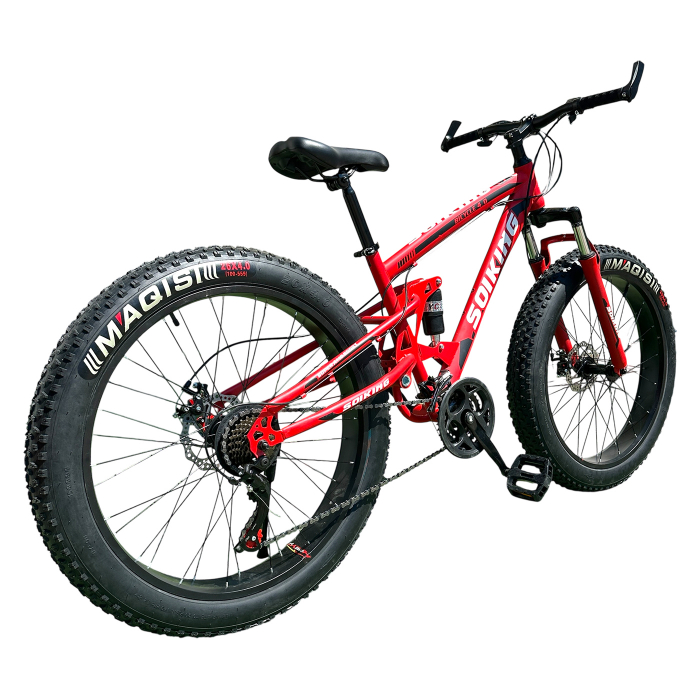 Bicicletă FatBike New Speed, roți 26 inch, 21 viteze, cadru oțel, frâne pe disc, NS79 [3]