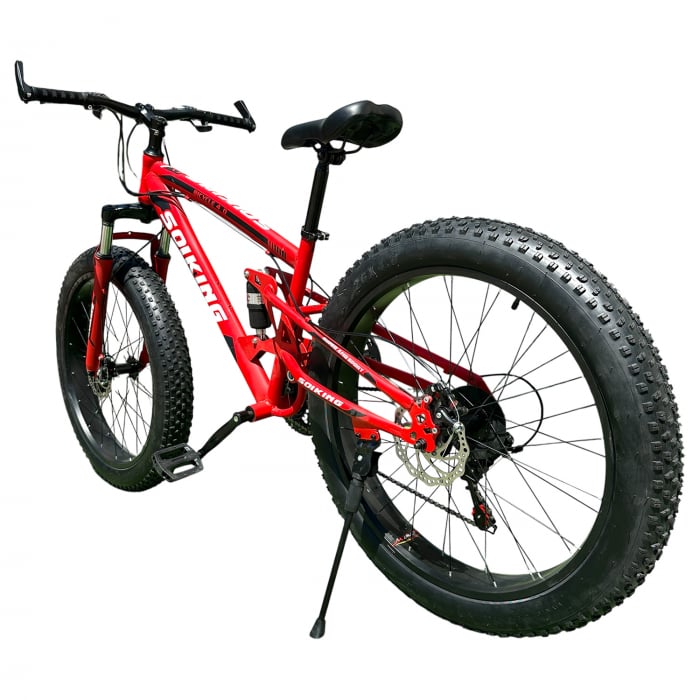 Bicicletă FatBike New Speed, roți 26 inch, 21 viteze, cadru oțel, frâne pe disc, NS79 [8]