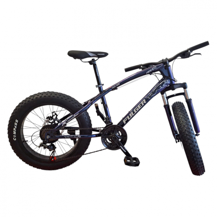 Bicicletă FatBike Fulger by Caraiman, roți 20 inch, cauciucuri groase, frâne pe disc, cameleon, BC51 [4]