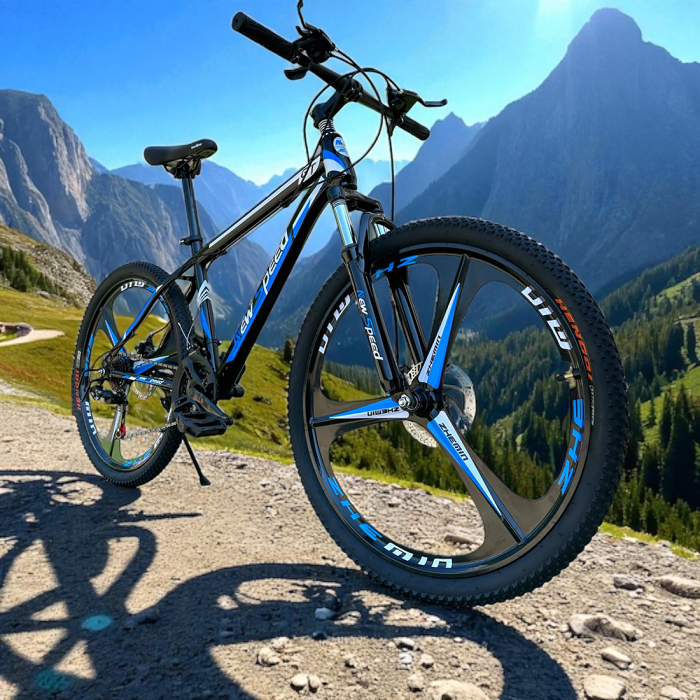 Bicicletă MTB New Speed, roți 24 sau 26 inch, 21 viteze, cadru oțel, frâne pe disc, NS51 [8]