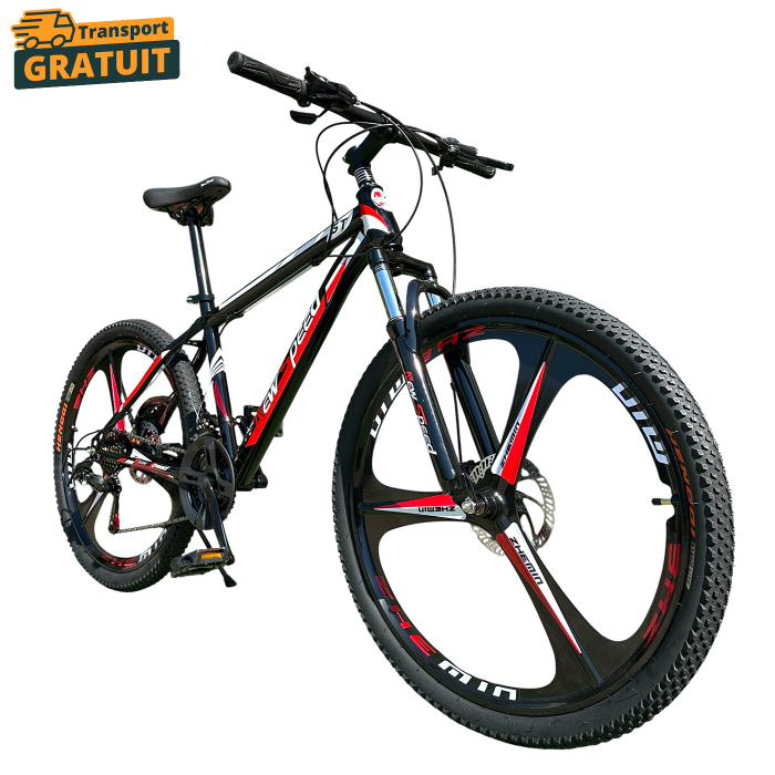 Bicicletă MTB New Speed, roți 24 sau 26 inch, 21 viteze, cadru oțel, frâne pe disc, NS53 [1]