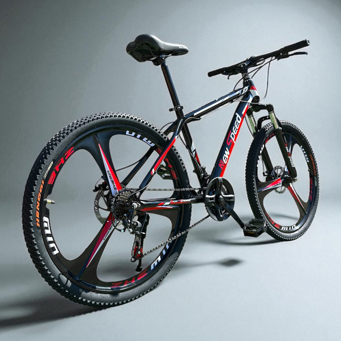 Bicicletă MTB New Speed, roți 24 sau 26 inch, 21 viteze, cadru oțel, frâne pe disc, NS53 [10]