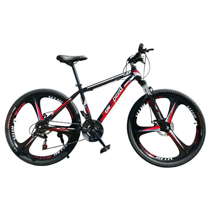 Bicicletă MTB New Speed, roți 24 sau 26 inch, 21 viteze, cadru oțel, frâne pe disc, NS53 [2]
