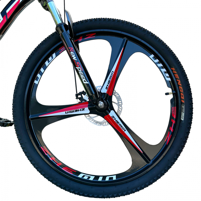 Bicicletă MTB New Speed, roți 24 sau 26 inch, 21 viteze, cadru oțel, frâne pe disc, NS53 [4]