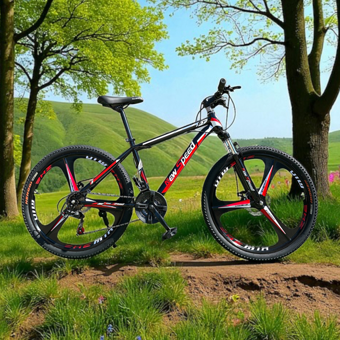 Bicicletă MTB New Speed, roți 24 sau 26 inch, 21 viteze, cadru oțel, frâne pe disc, NS53 [9]
