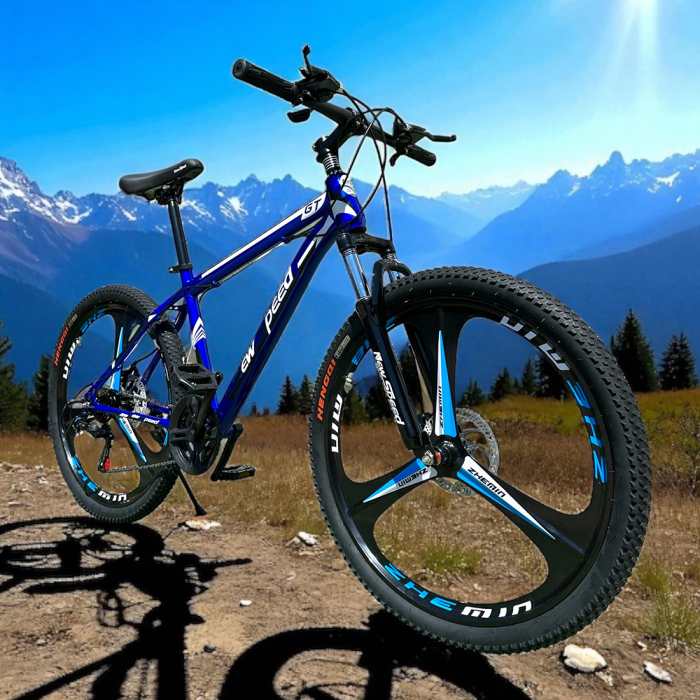Bicicletă MTB New Speed, roți 24 sau 26 inch, 21 viteze, cadru oțel, frâne pe disc, NS55 [9]