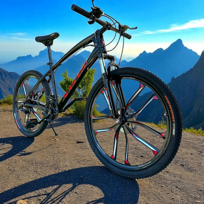 Bicicletă MTB New Speed, roți 24 sau 26 inch, 21 viteze, cadru oțel, frâne pe disc, NS57 [8]