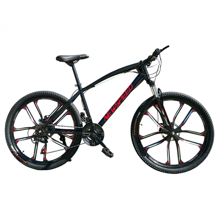 Bicicletă MTB New Speed, roți 24 sau 26 inch, 21 viteze, cadru oțel, frâne pe disc, NS57 [2]