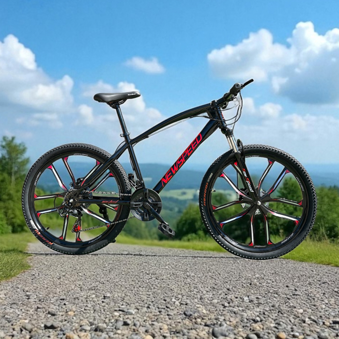 Bicicletă MTB New Speed, roți 24 sau 26 inch, 21 viteze, cadru oțel, frâne pe disc, NS57 [9]