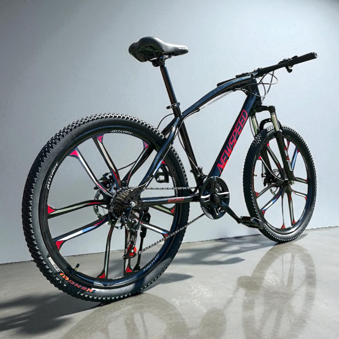 Bicicletă MTB New Speed, roți 24 sau 26 inch, 21 viteze, cadru oțel, frâne pe disc, NS57 [10]