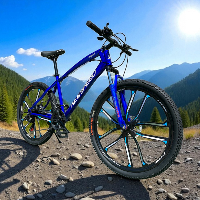 Bicicletă MTB New Speed, roți 24 sau 26 inch, 21 viteze, cadru oțel, frâne pe disc, NS61 [6]