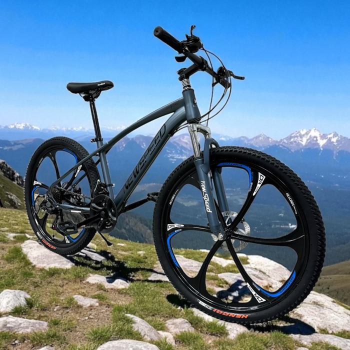 Bicicletă MTB New Speed, roți 24 sau 26 inch, 21 viteze, cadru oțel, frâne pe disc, NS63 [7]