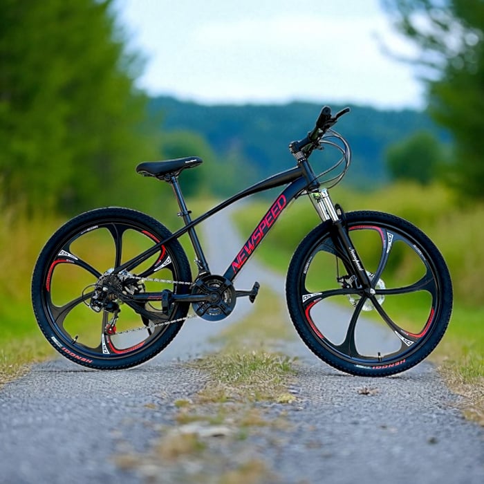 Bicicletă MTB New Speed, roți 24 sau 26 inch, 21 viteze, cadru oțel, frâne pe disc, NS65 [8]