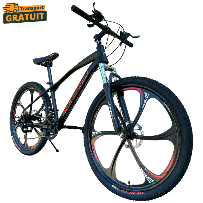 Bicicletă MTB New Speed, roți 24 sau 26 inch, 21 viteze, cadru oțel, frâne pe disc, NS65 [1]