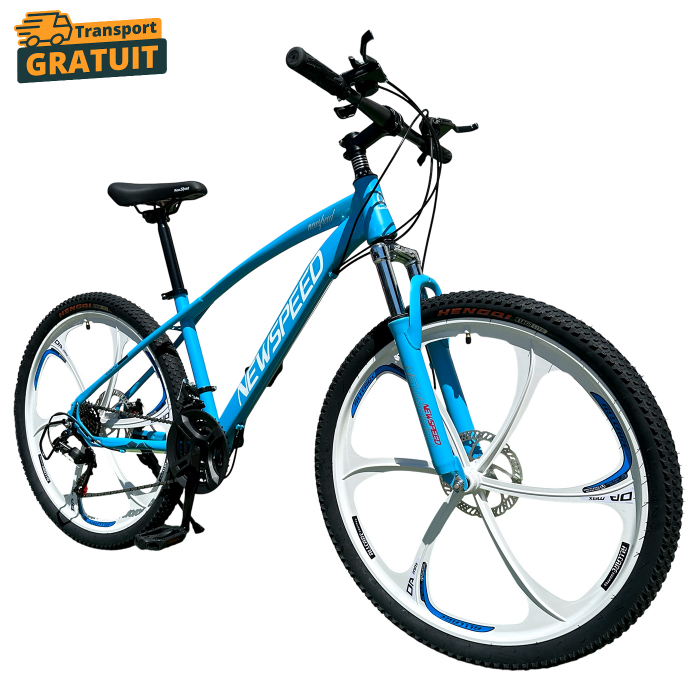 Bicicletă MTB New Speed, roți 24 sau 26 inch, 21 viteze, cadru oțel, frâne pe disc, NS67 [1]