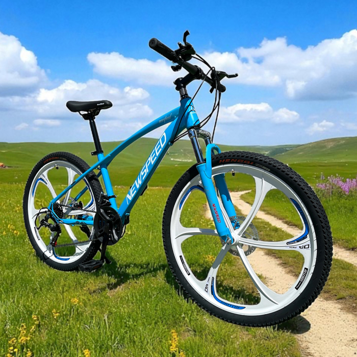 Bicicletă MTB New Speed, roți 24 sau 26 inch, 21 viteze, cadru oțel, frâne pe disc, NS67 [8]