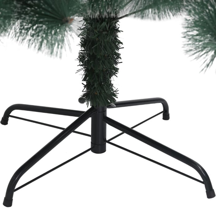 Brad artificial de Crăciun, pin cu vârfurile ninse, cu suport, 120 cm, 200T120 [4]