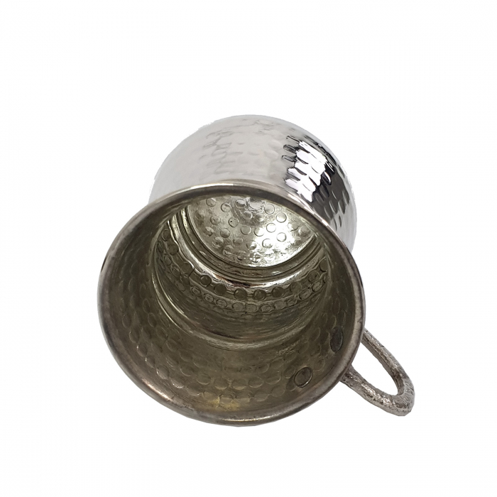 Cană din cupru alb gravată lucrată manual 250 ml CTR42 [3]