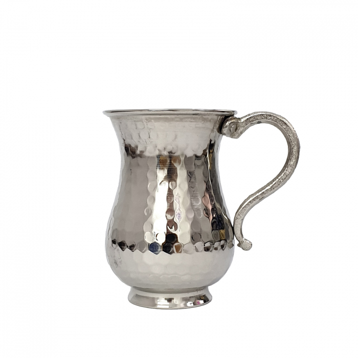 Cană din cupru alb gravată lucrată manual 300 ml CTR48 [2]