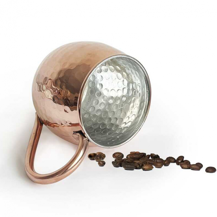 Cană din cupru lucrată manual 360 ml CTR63 [4]