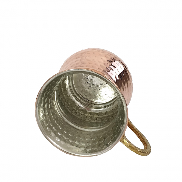 Cană din cupru gravată lucrată manual 250 ml CTR41 [3]