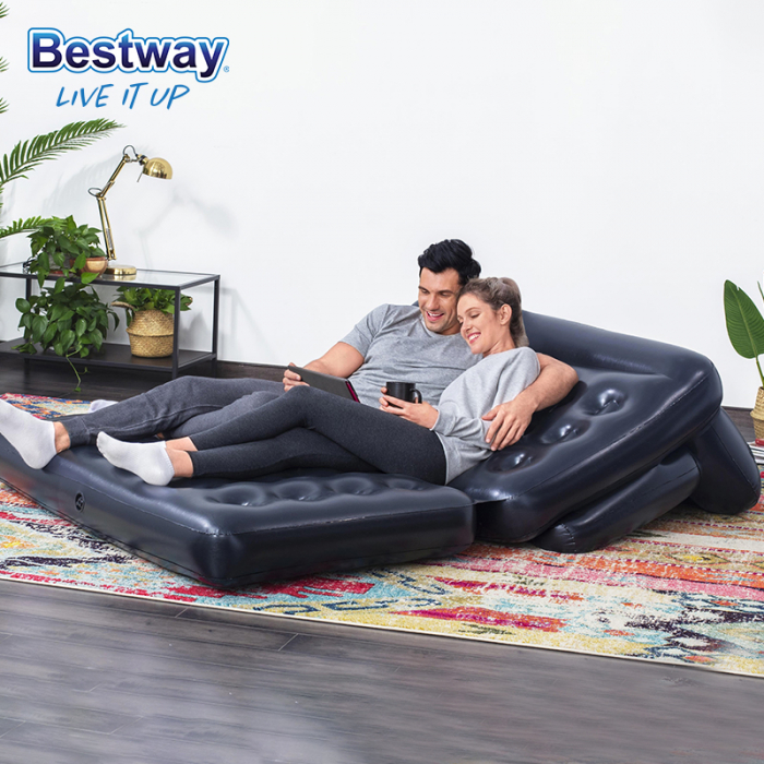 Canapea gonflabilă Bestway, 2 locuri, cu pompă inclusă 186 x 145 x 64 cm [8]
