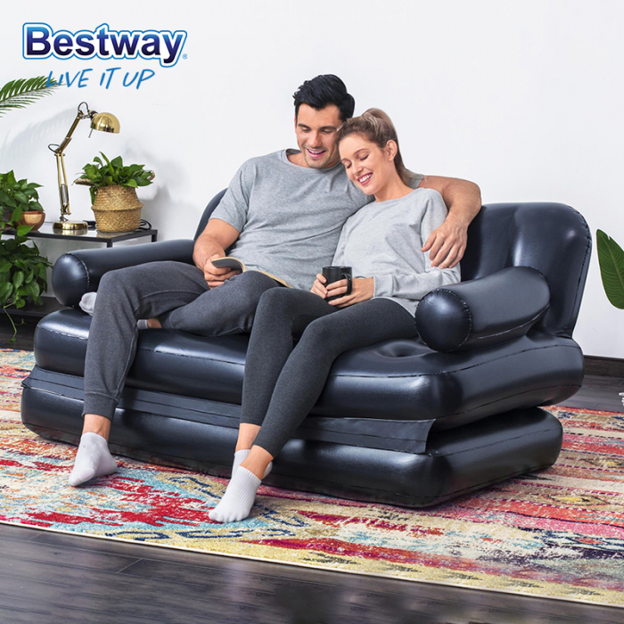 Canapea gonflabilă Bestway, 2 locuri, cu pompă inclusă 186 x 145 x 64 cm [5]