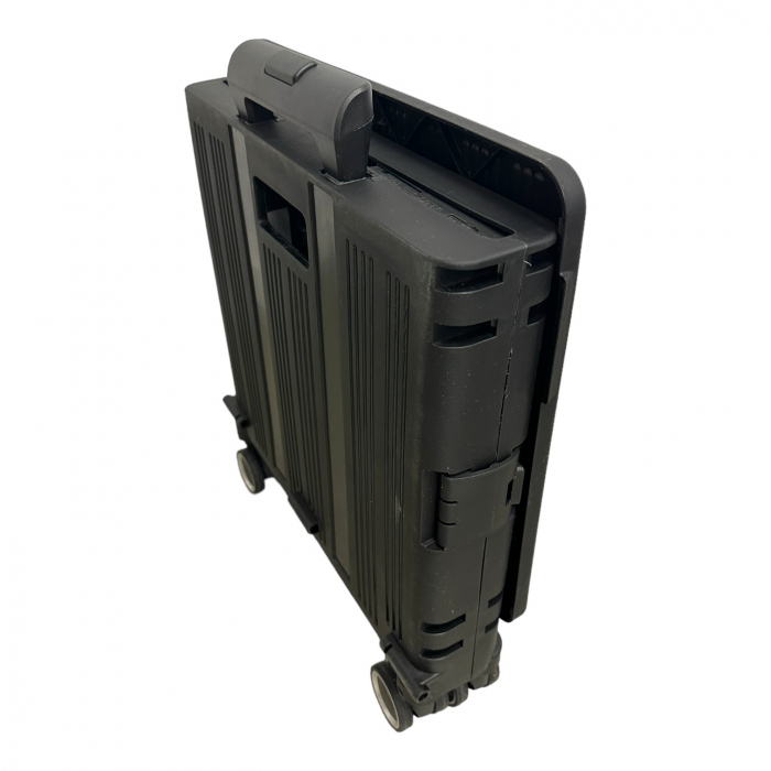 Cărucior pliabil tip troler, 4 roți, 38x35x35 cm, 5 culori, cu capac și mâner telescopic [7]