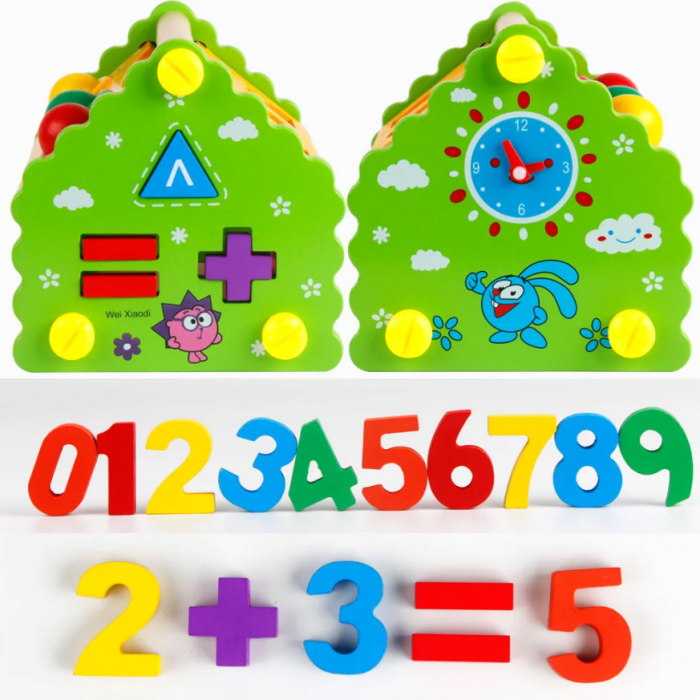 Căsuță din lemn educativă și interactivă JC46 [5]