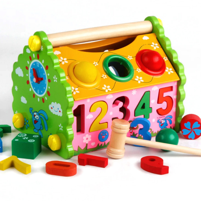 Căsuță din lemn educativă și interactivă JC46 [2]