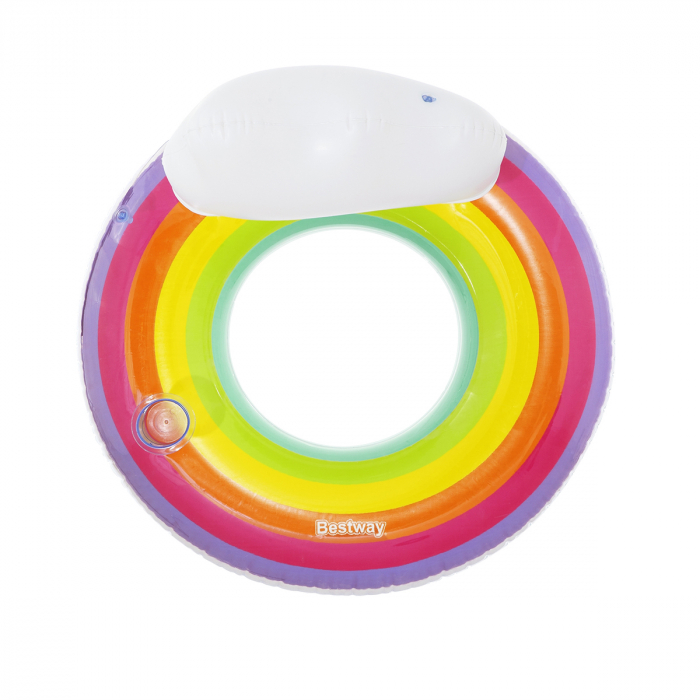 Colac înot gonflabil Bestway Rainbow cu tetieră diametru 107 cm [3]