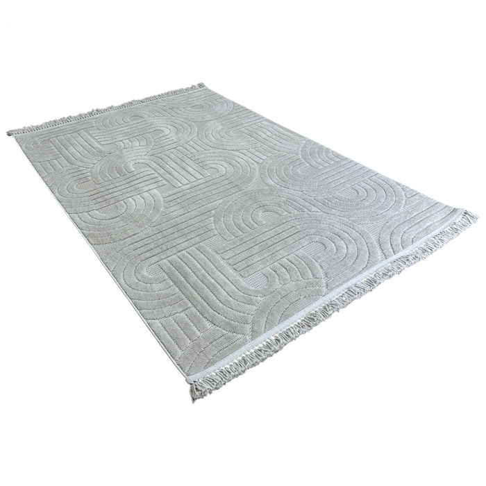Covor 3D în relief acolade 678G diverse mărimi Gri [10]