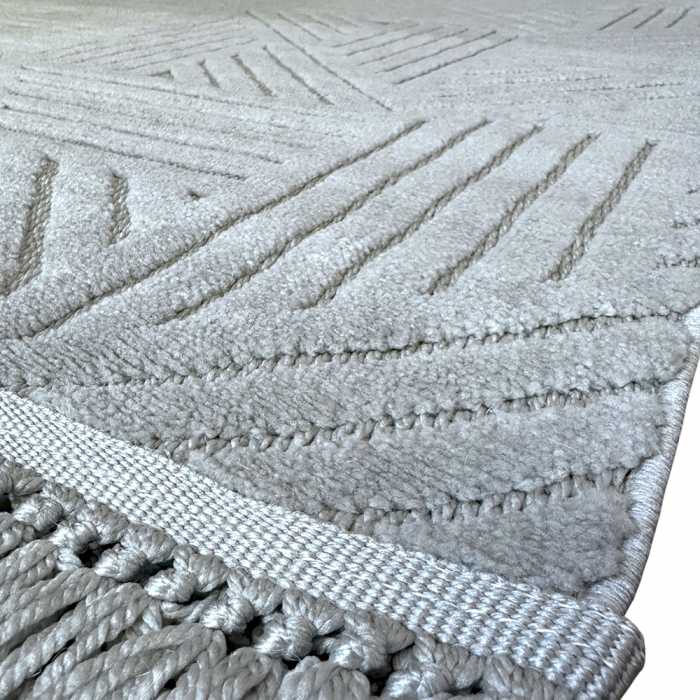 Covor 3D în relief geometric 692G diverse mărimi Gri [4]